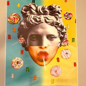18x24 Candy artwork (needs frame) canvas style